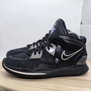Womens Size 7.5 - Nike Kyrie‎ Infinity Black Metallic Silver Sneakers DD0334-005